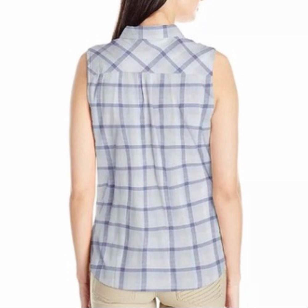PrAna 99% Organic Cotton Plaid Button Down Top - S - Picture 4 of 17